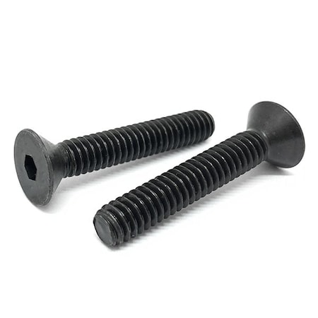 Boltsandnuts.Com M10-1.50 Socket Head Cap Screw, Flat, Black Oxide Alloy Steel, 30 mm Length, 25 PK M10C30FSHCS12BO/D-25
